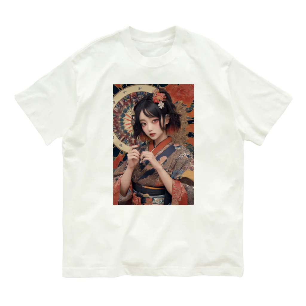 Omaniの浮世絵風美女 Organic Cotton T-Shirt