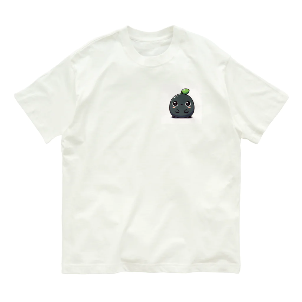 ちゅぴちゅぴの黒豆から生まれたキャラクター Organic Cotton T-Shirt