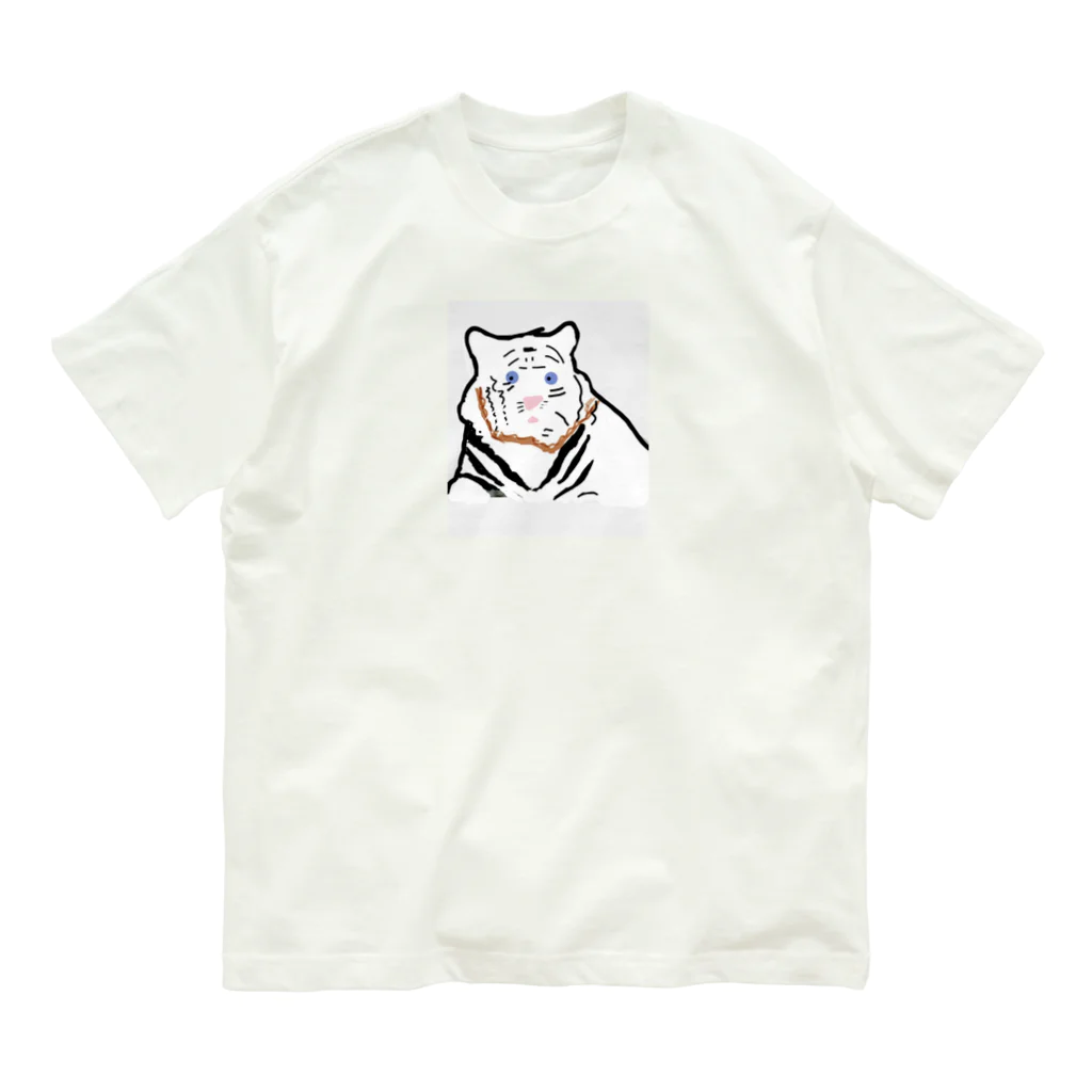 kuroppyiのホワイトタイガー Organic Cotton T-Shirt