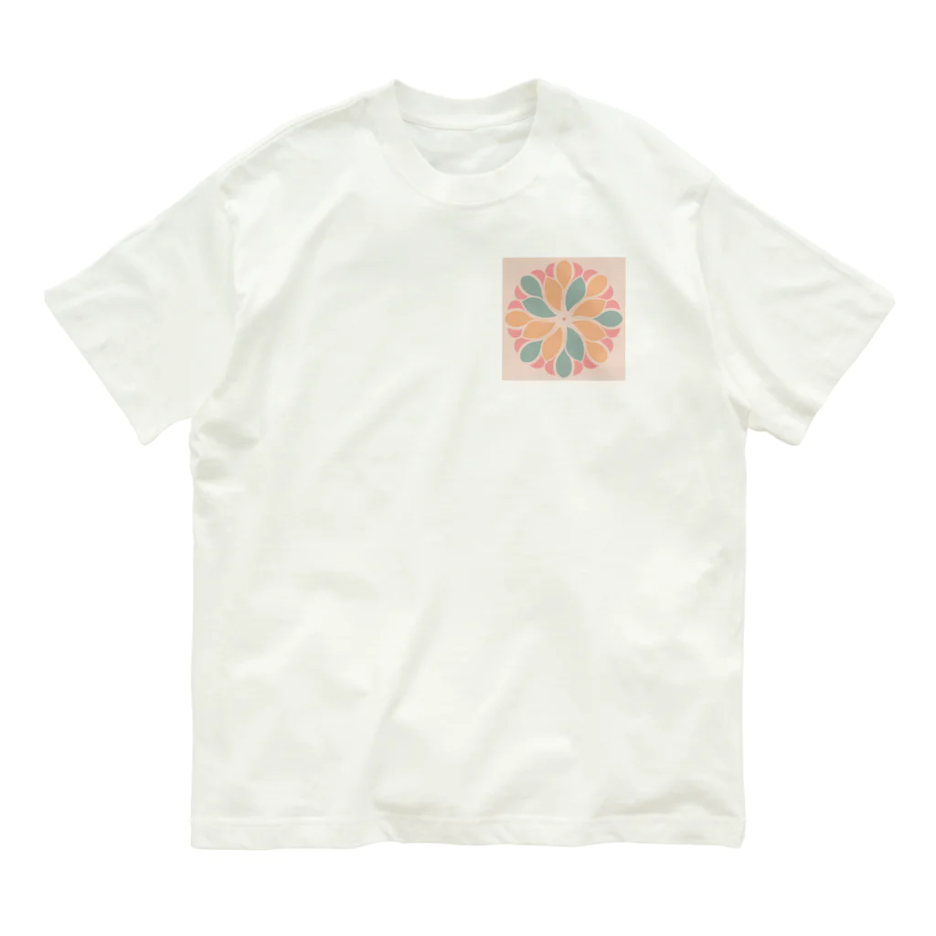 癒しの部屋🐾໒꒱のFlower🌸 オーガニックコットンTシャツ