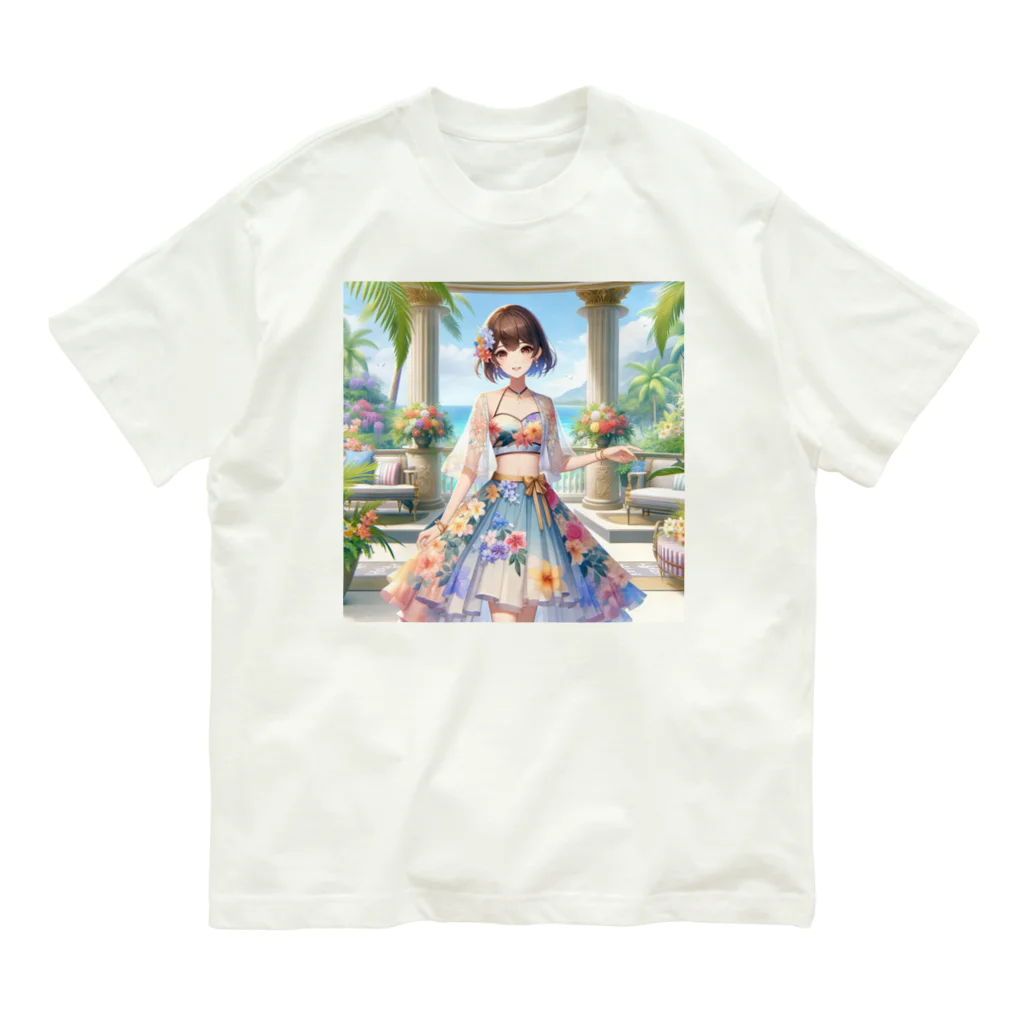 かるるんショップの夏と南国と休日と オーガニックコットンTシャツ