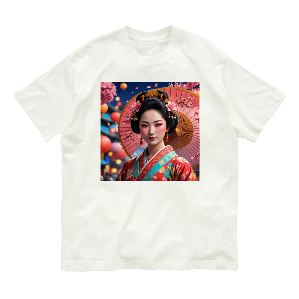 Mr_GeishaのMaikohan オーガニックコットンTシャツ