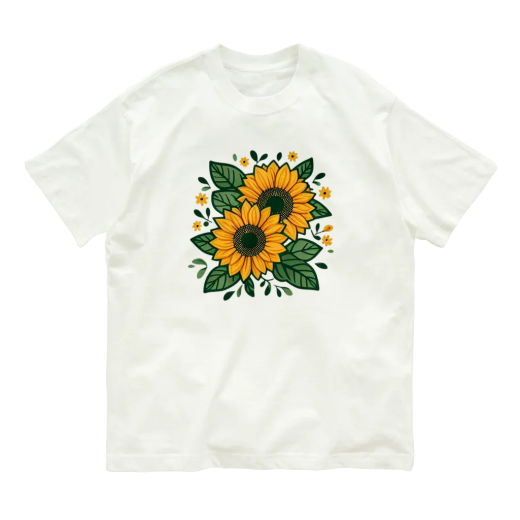 TooDesign315の向日葵 Organic Cotton T-Shirt