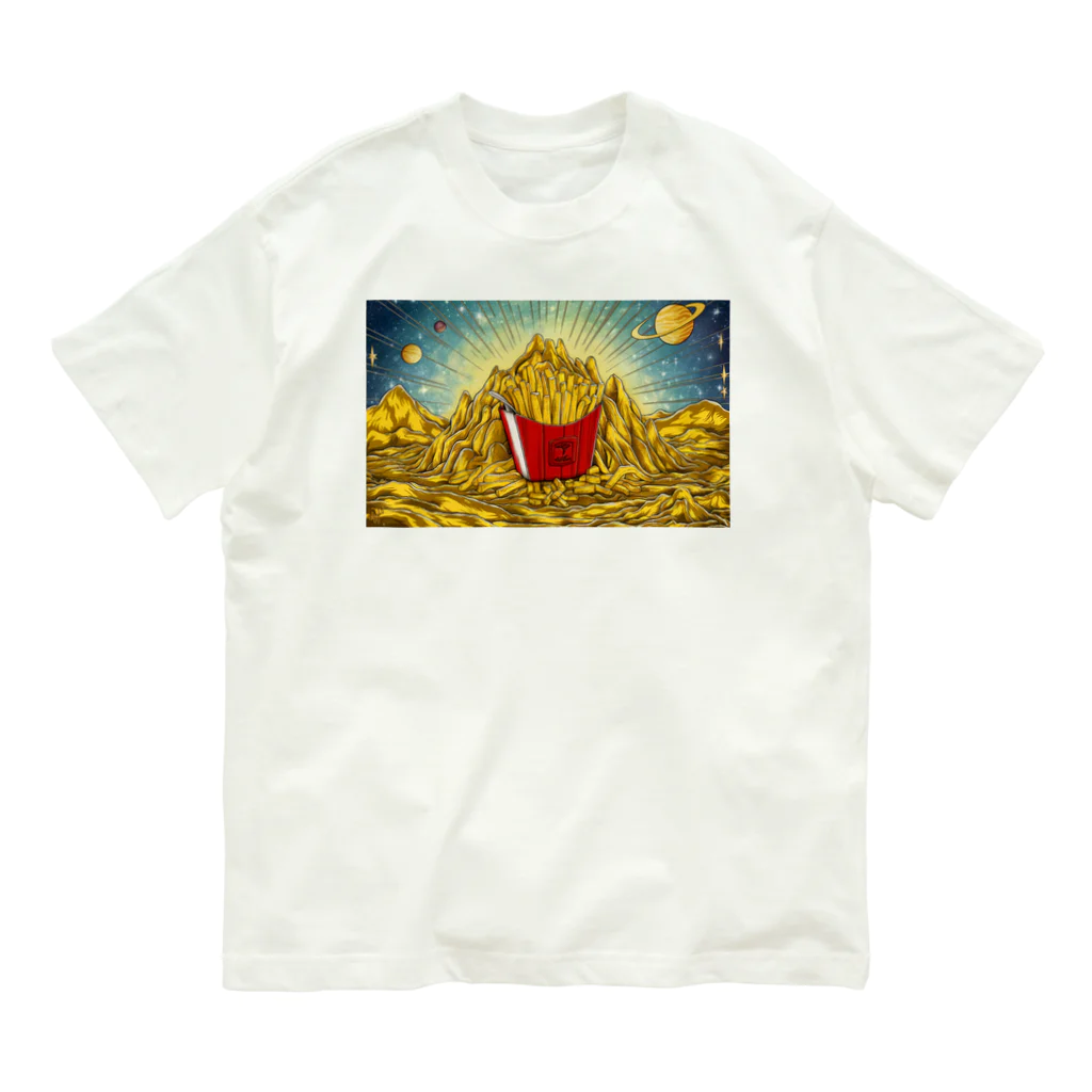 JoyfulMomentsCraftsの黄金とポテト ー Golden and Potato ー オーガニックコットンTシャツ