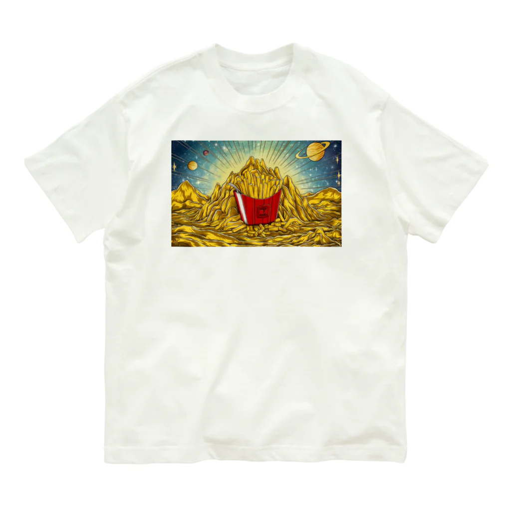 JoyfulMomentsCraftsの黄金とポテト ー Golden and Potato ー Organic Cotton T-Shirt