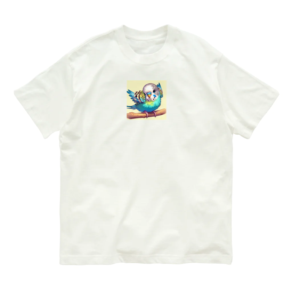 Leicafeの可愛いセキセイインコのグッズ Organic Cotton T-Shirt