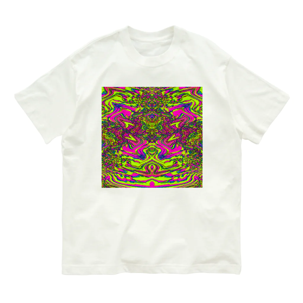 egg Artworks & the cocaine's pixのmanzaralake オーガニックコットンTシャツ