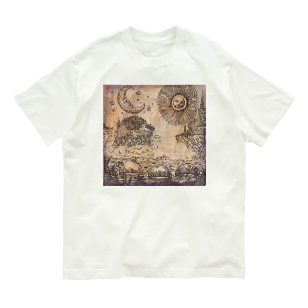 JapaneseArt Yui Shopの古代人の未来設計 Organic Cotton T-Shirt