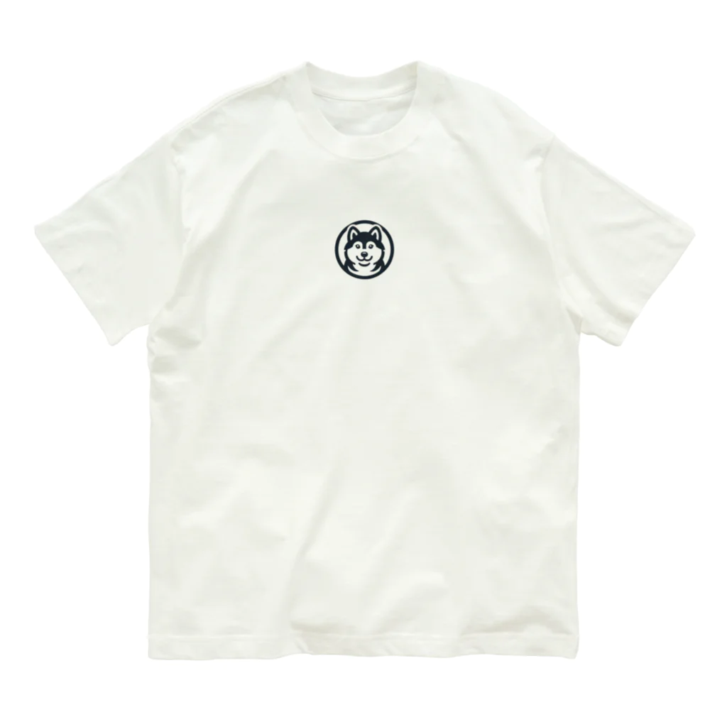 YOUSUN SHOPのブラックシバのキュートなロゴマーク Organic Cotton T-Shirt