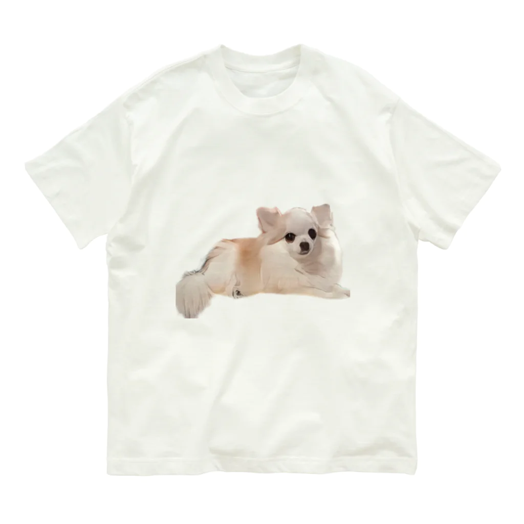 ライダーズの可愛い犬のアイテム オーガニックコットンTシャツ