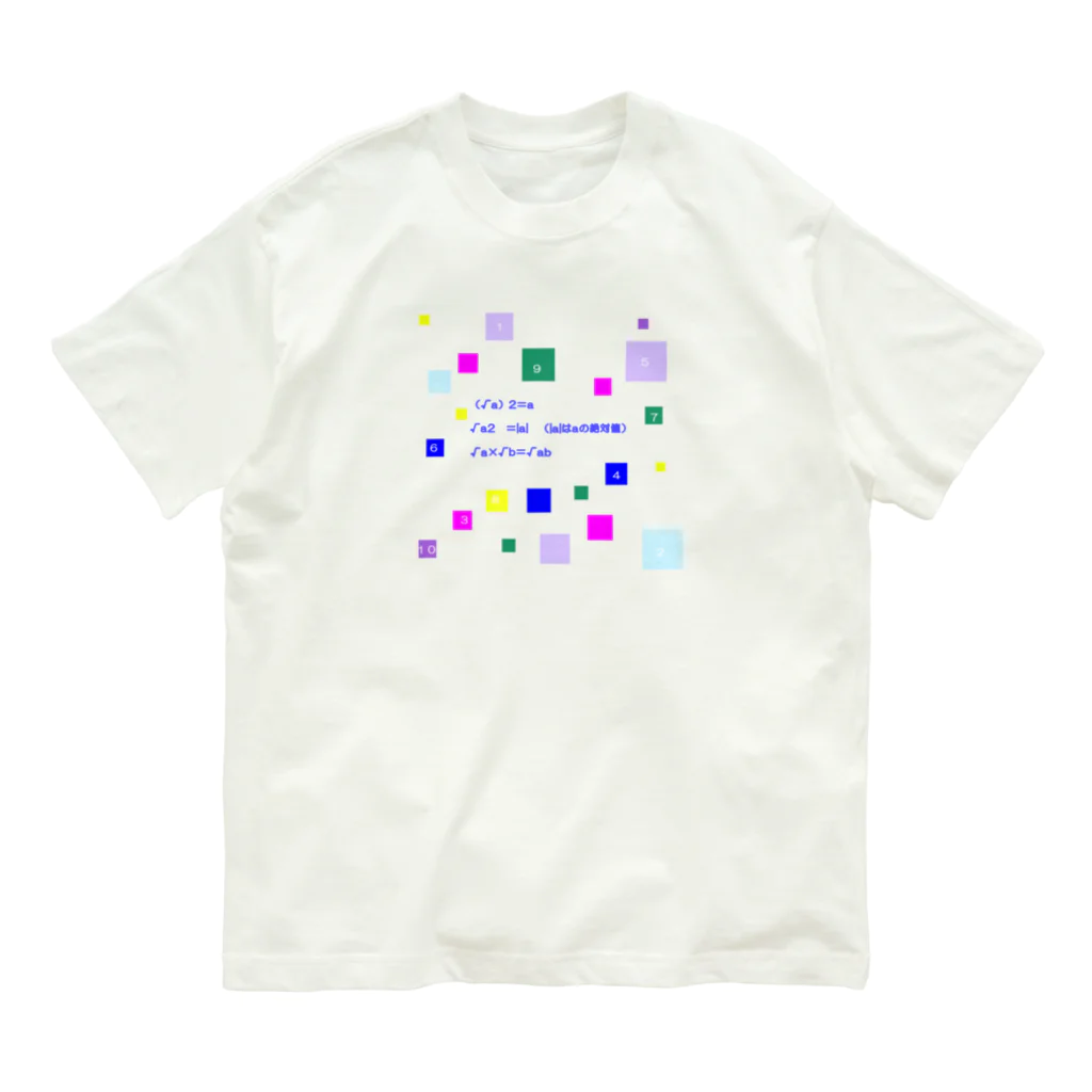 noiSutoaの方根（ルート）が入った計算 Organic Cotton T-Shirt