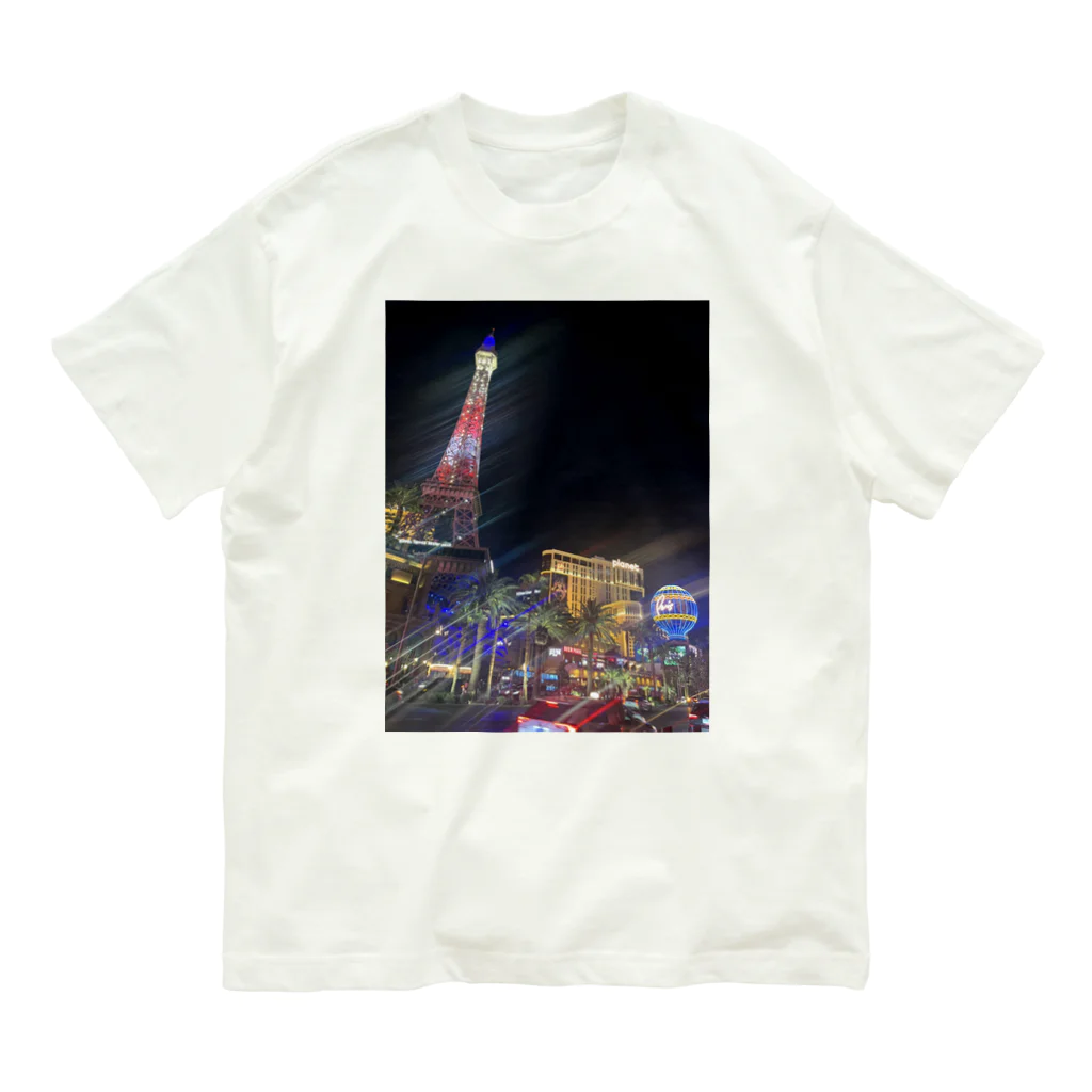 monkey_tkのラスベガス　夜景　カジノ Organic Cotton T-Shirt