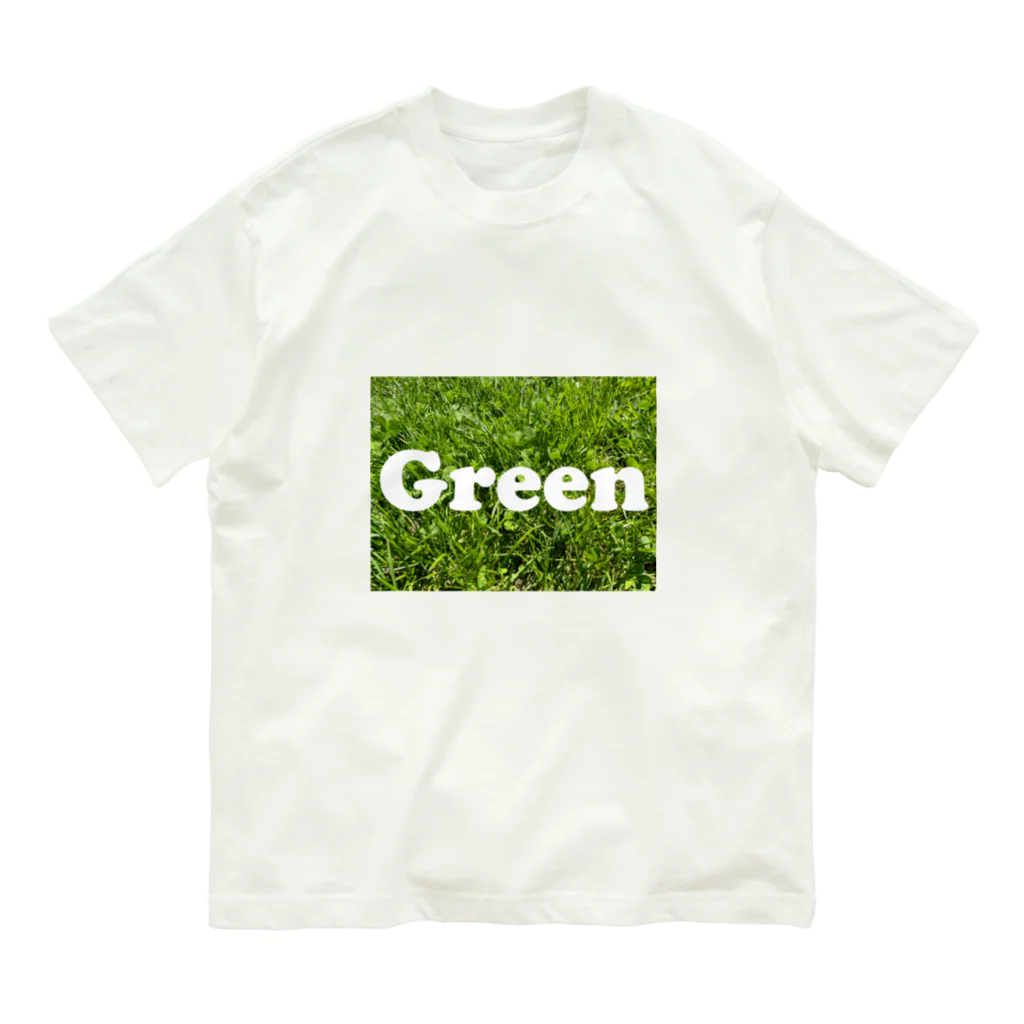 atelier_lapislazuliのGreen オーガニックコットンTシャツ