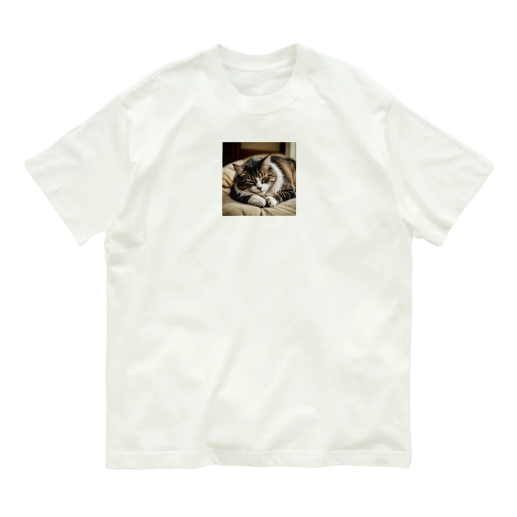 寝落ちラジオの寝落ちラジオ　猫 Organic Cotton T-Shirt