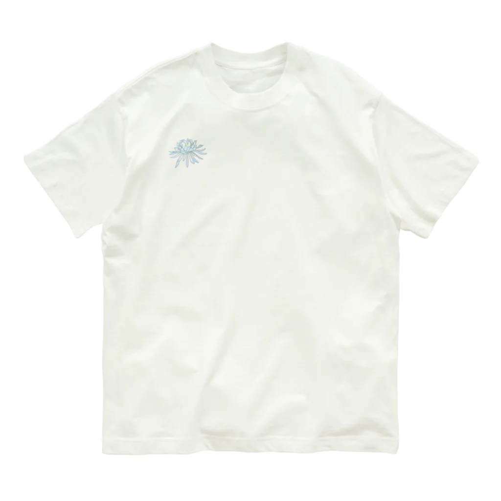 綾錦工房 りこりすの三味線 -雪月花-【月下美人】 Organic Cotton T-Shirt