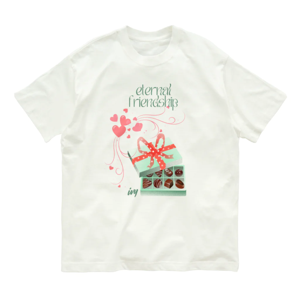 ivybloonの美味しいチョコレート オーガニックコットンTシャツ