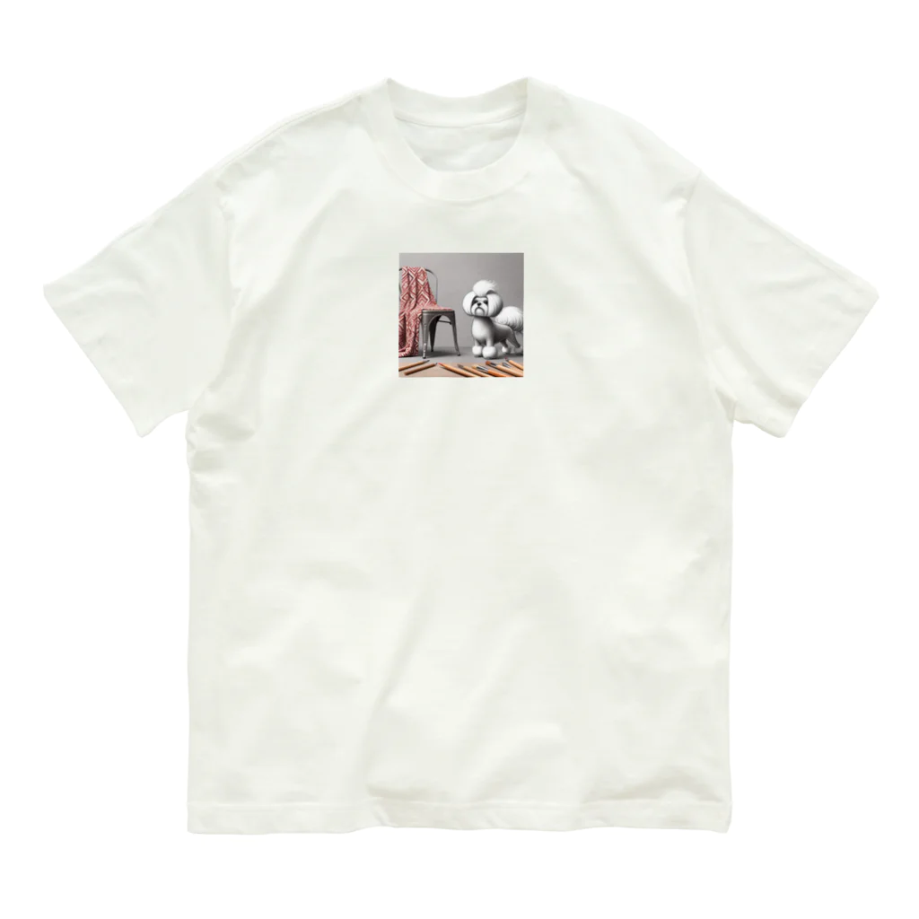 シーズーわんこのわんこくん オーガニックコットンTシャツ