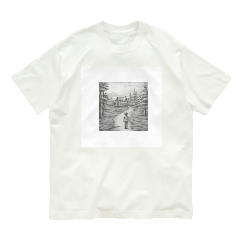 3児のズボラ母ちゃんの森へ Organic Cotton T-Shirt