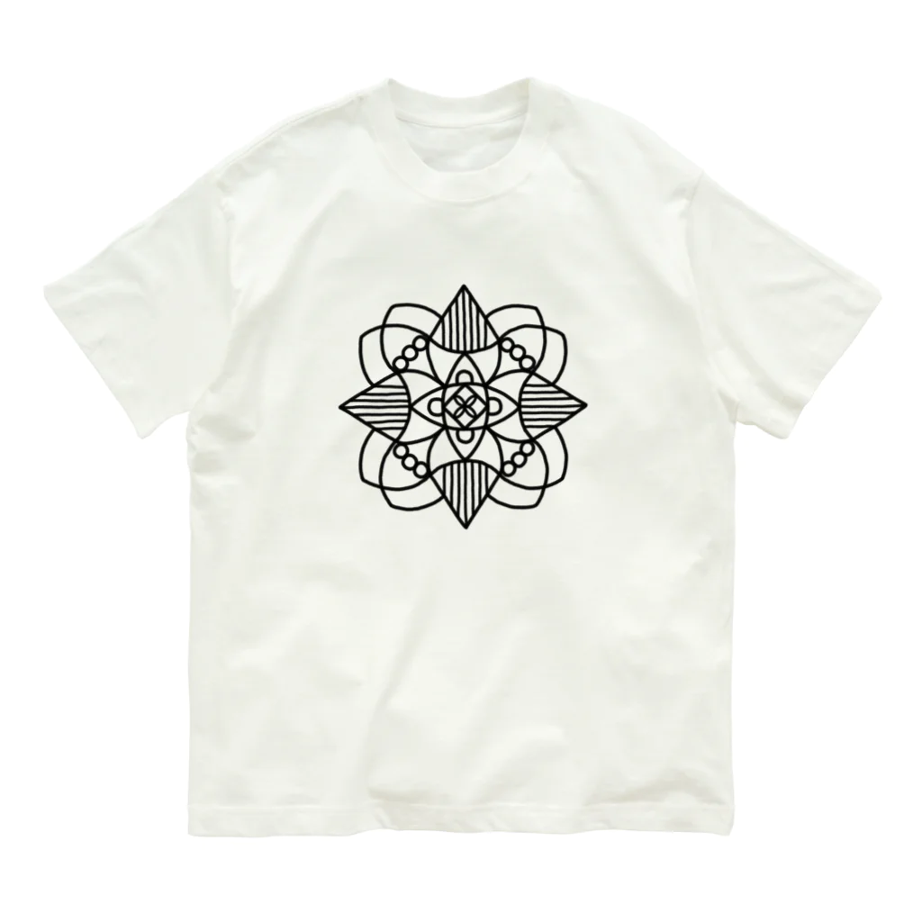 ARIGATOU-81のMANDALA •11• (B) Organic Cotton T-Shirt