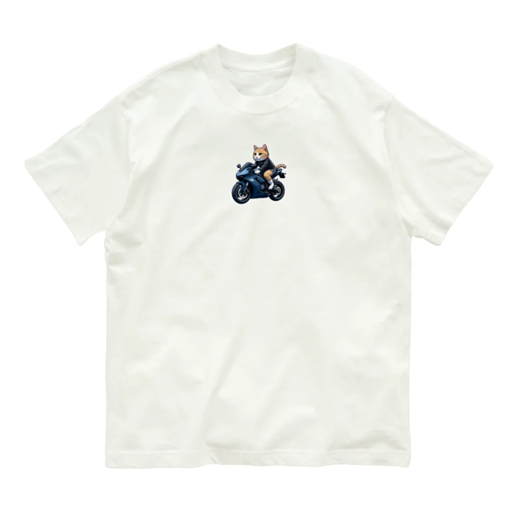 kemono-friendのネコライダー オーガニックコットンTシャツ