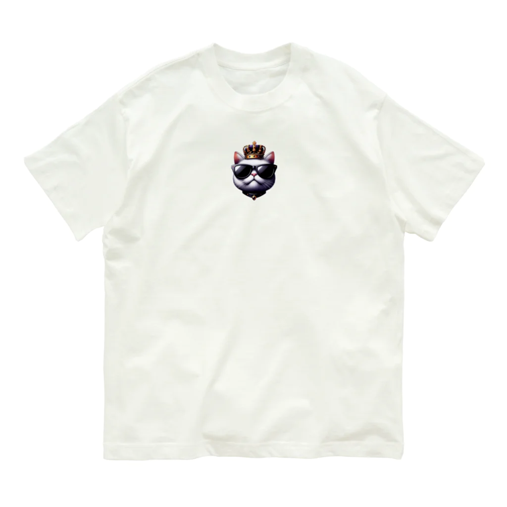 kemono-friendのネコキング オーガニックコットンTシャツ