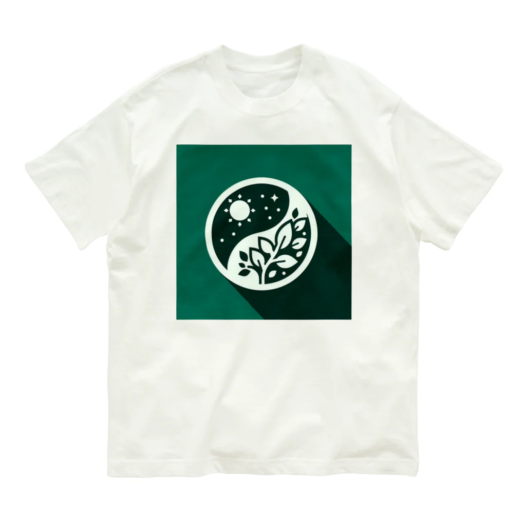 Qten369の地球を守ろう オーガニックコットンTシャツ