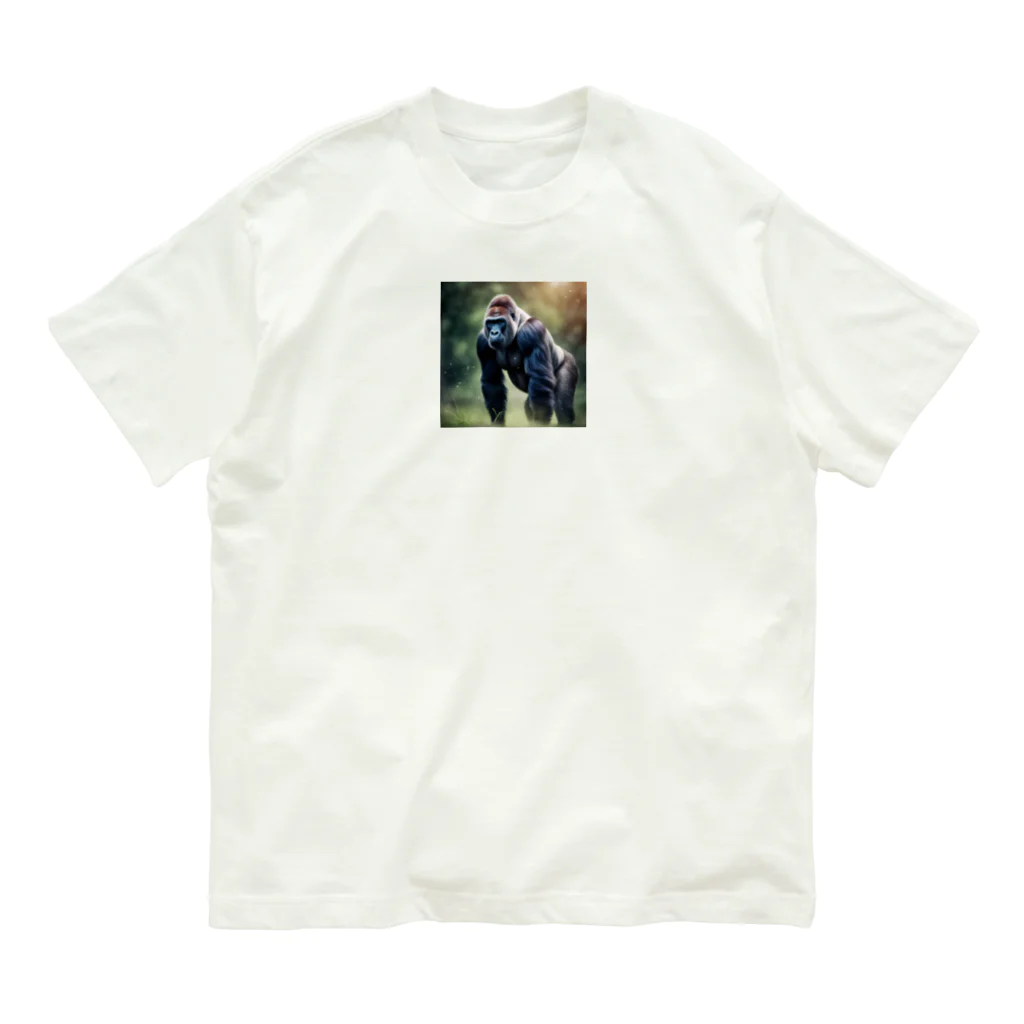 sunday_sataurday_freedayの負けず嫌いなゴリラ Organic Cotton T-Shirt