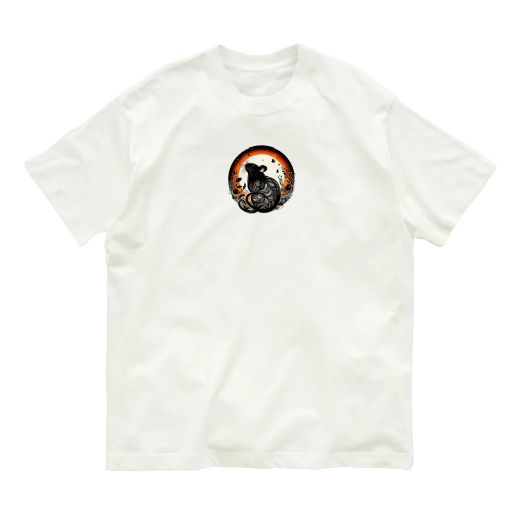 ちもちもの美しいネズミさん Organic Cotton T-Shirt