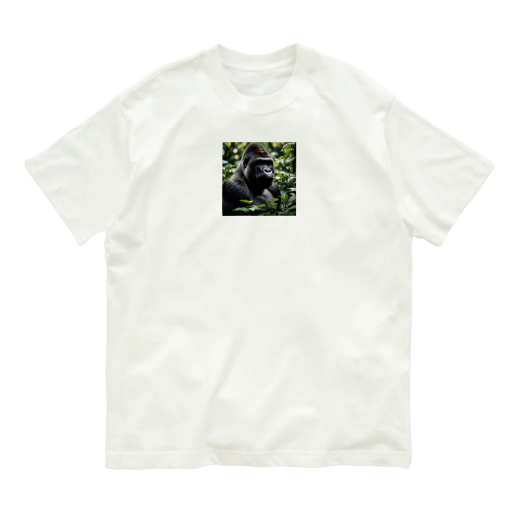 sunday_sataurday_freedayの直感的なゴリラ Organic Cotton T-Shirt