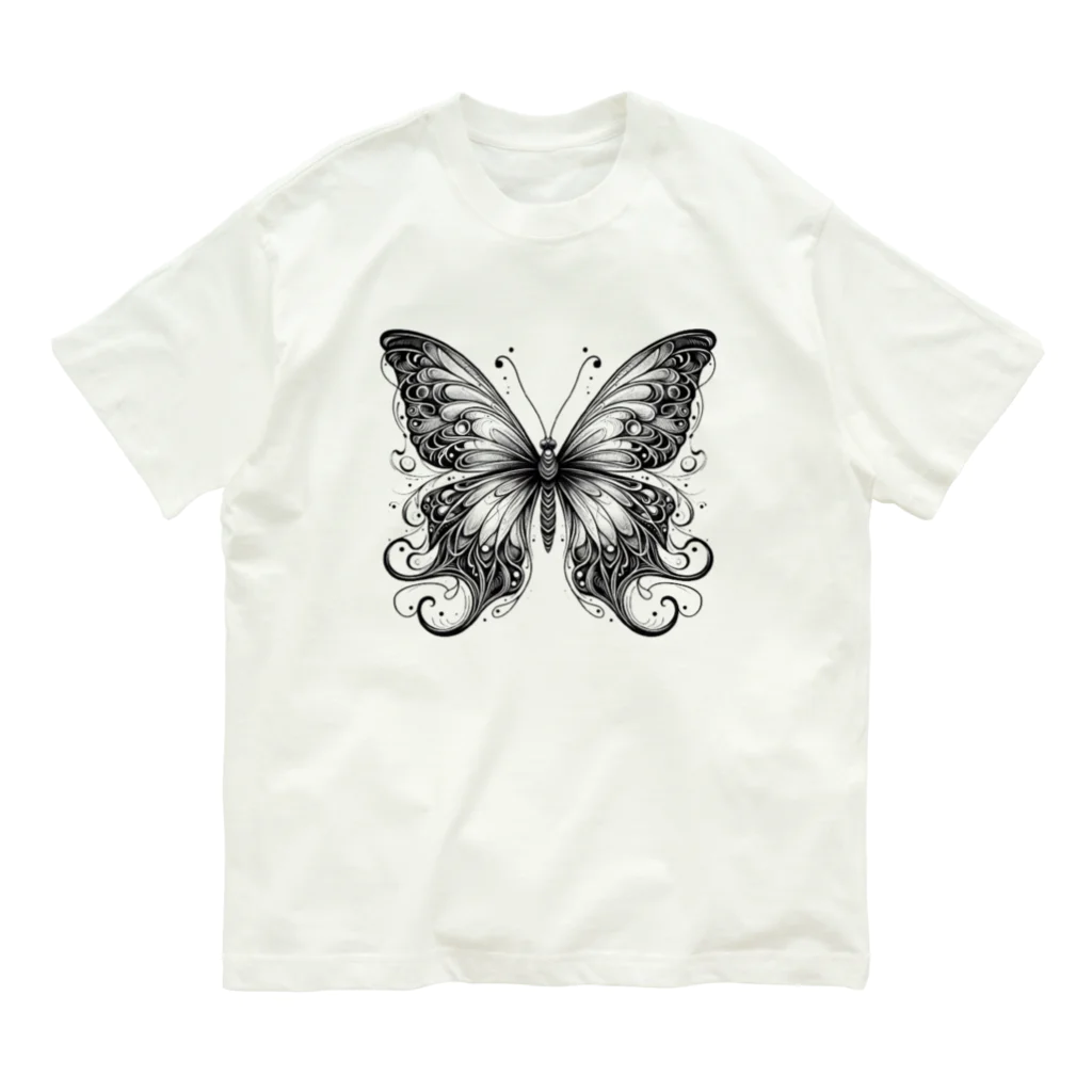 TooDesign315の未来蝶 オーガニックコットンTシャツ