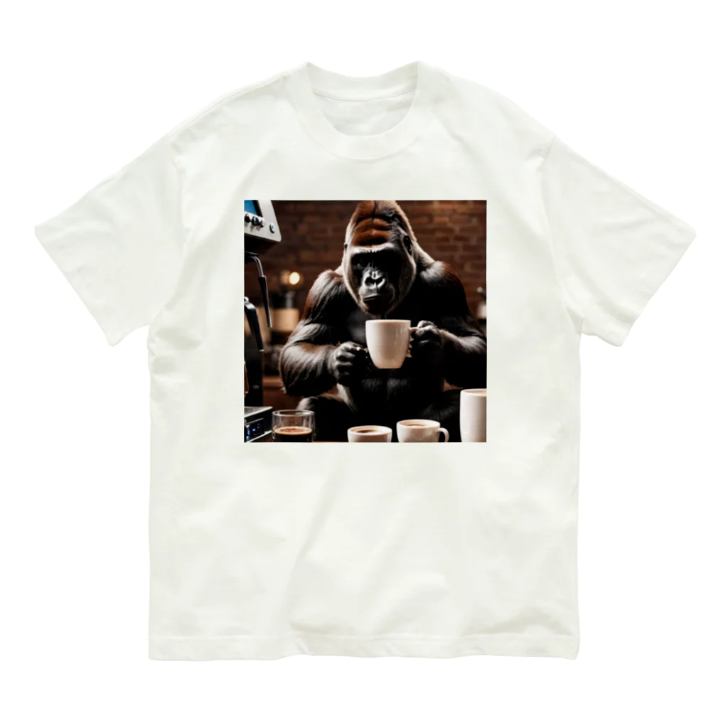 WildRiceのカフェゴリラ Organic Cotton T-Shirt