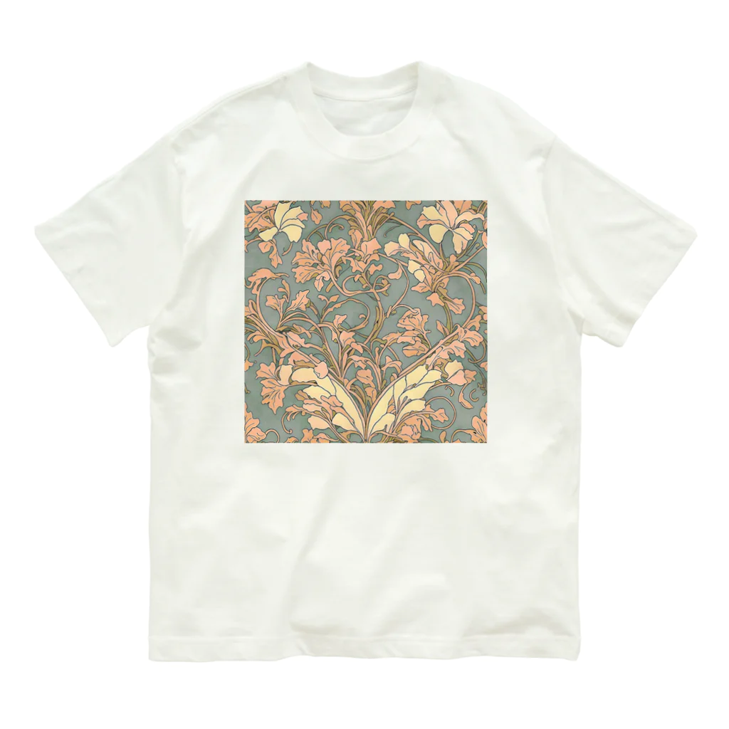 march springのアートヌーボー　ボタニカル Organic Cotton T-Shirt