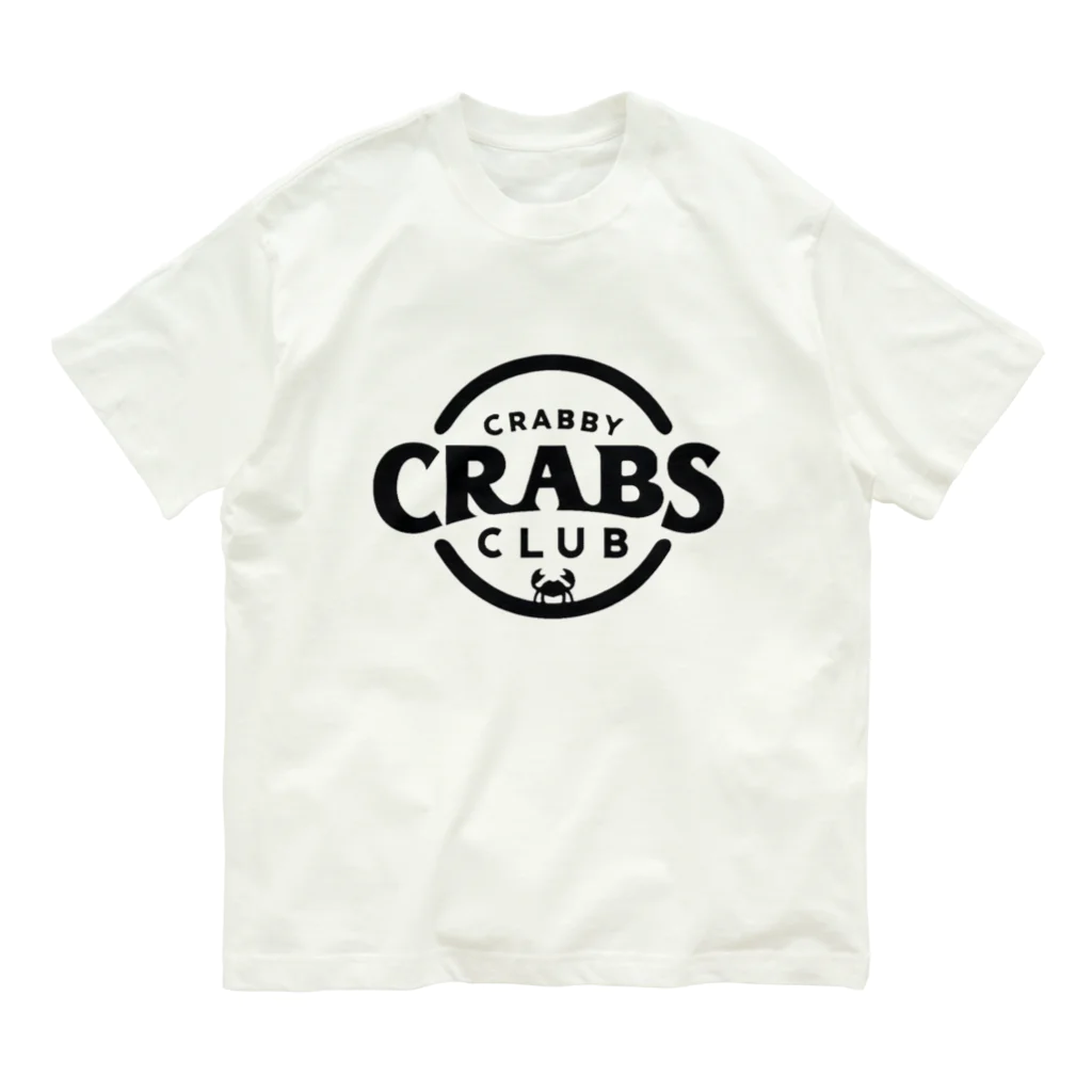 MatrixSphereのCRABBY CRABS CLUB シンプルロゴ オーガニックコットンTシャツ