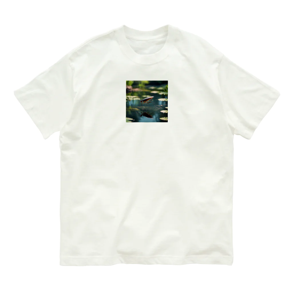 hana2ginのGerridae オーガニックコットンTシャツ