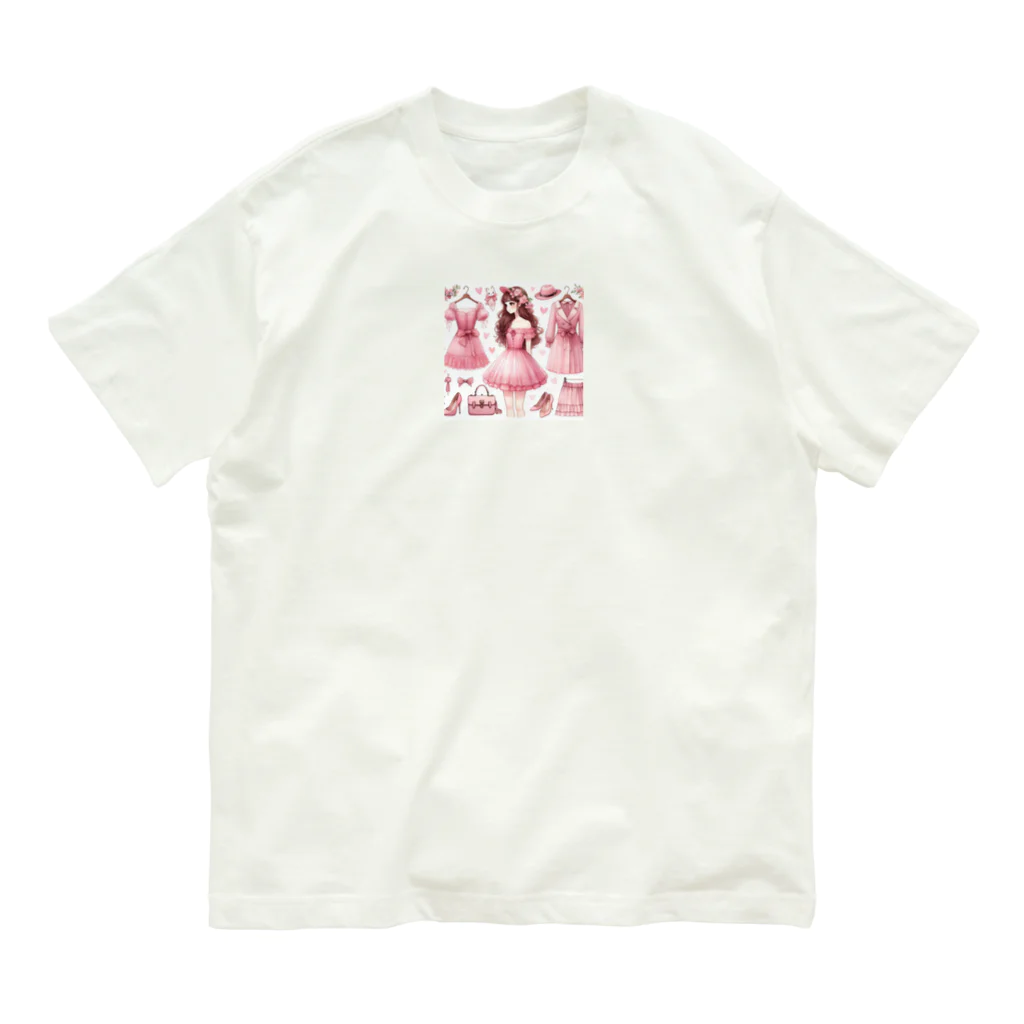 BeccaBeccaのピンク大好き オーガニックコットンTシャツ