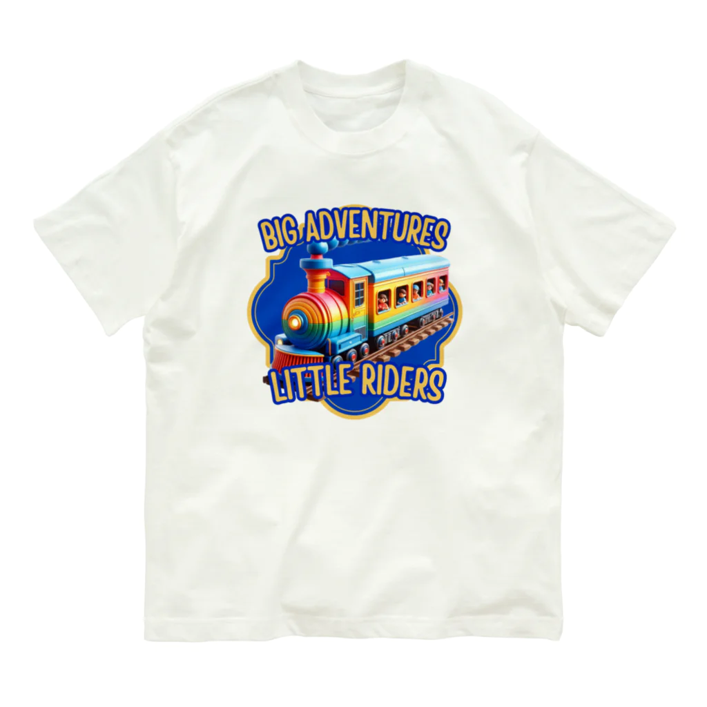 ENJOY NOW STOREのBig Adventures, Little Riders Organic Cotton T-Shirt