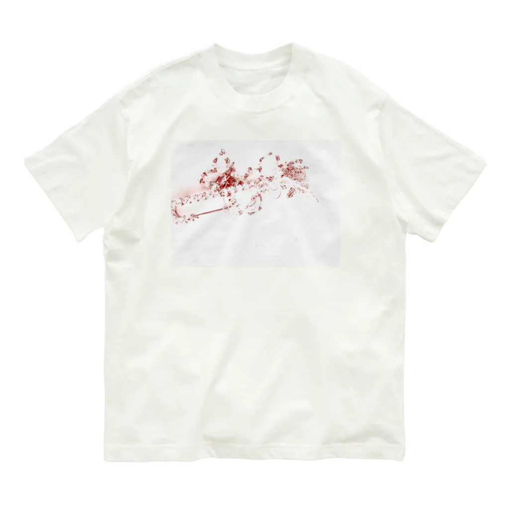 ajajniikoの赤いあくせさりーさん Organic Cotton T-Shirt