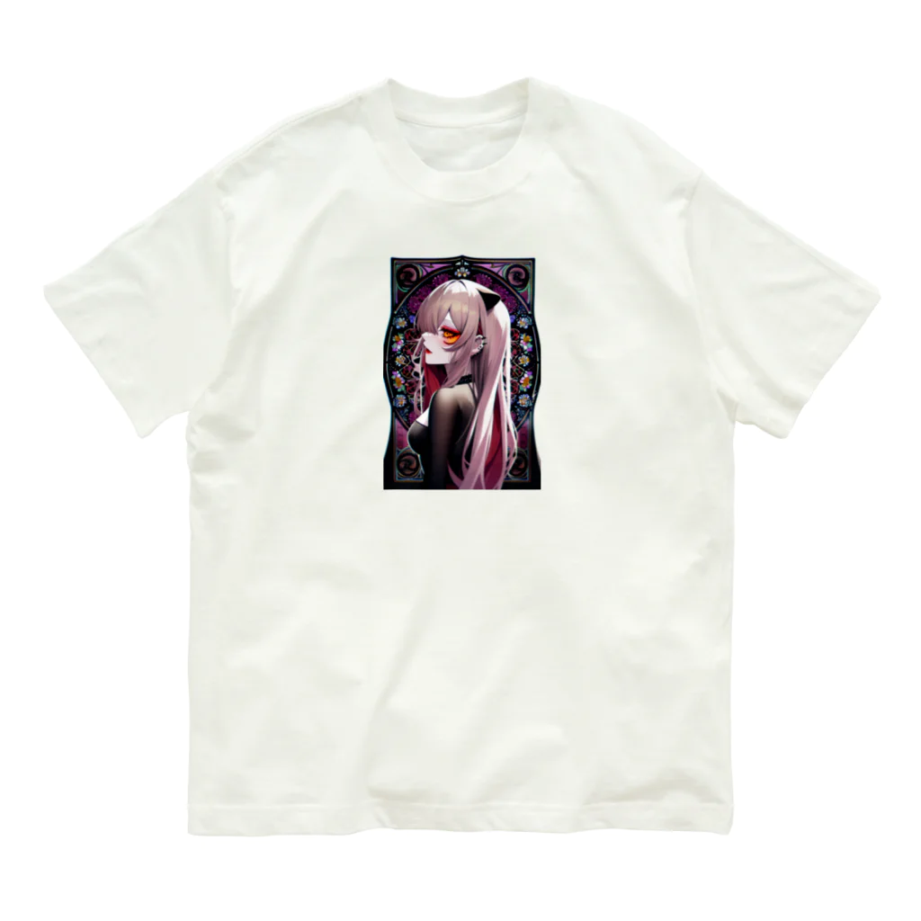 momonekokoの猫耳GIRL オーガニックコットンTシャツ