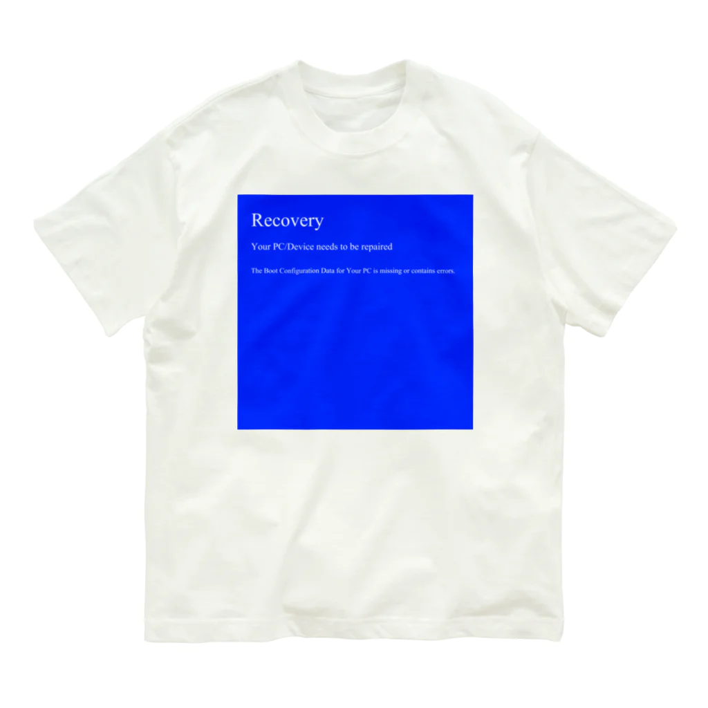 DULTONのブルーバックエラー オーガニックコットンTシャツ