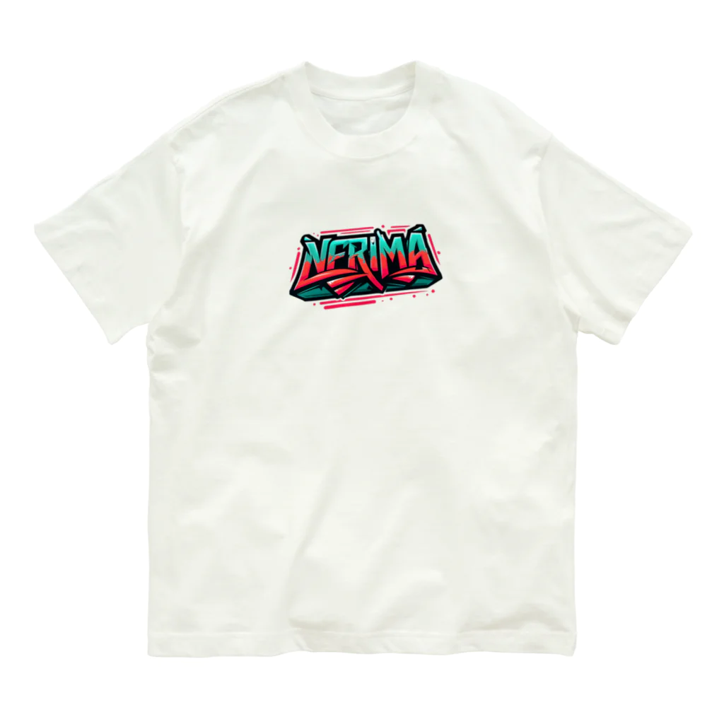 ore-journalのHipHopのグラフィティのロゴ「NERIMA(練馬)」 Organic Cotton T-Shirt