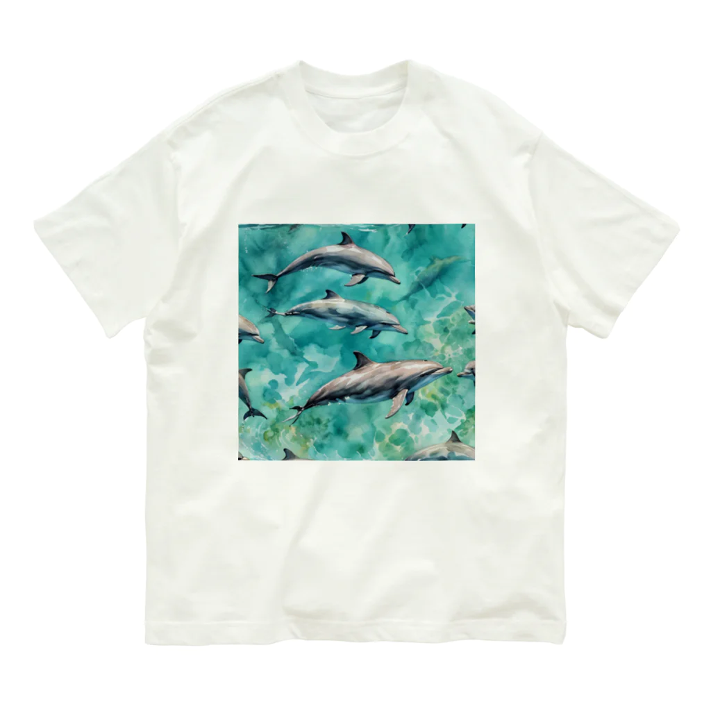 ma_kagawaのハワイのイルカ Organic Cotton T-Shirt