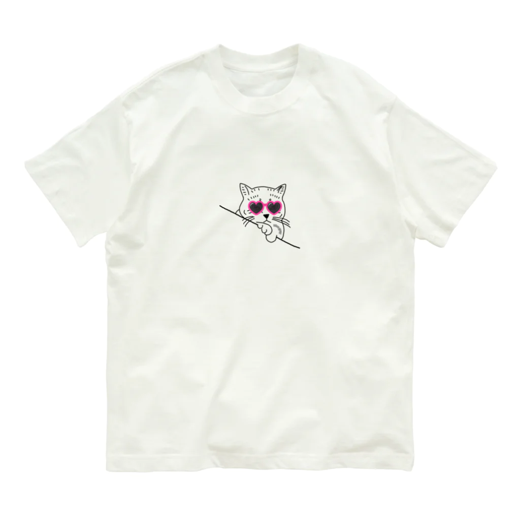 Miss GrayのGray cat Organic Cotton T-Shirt