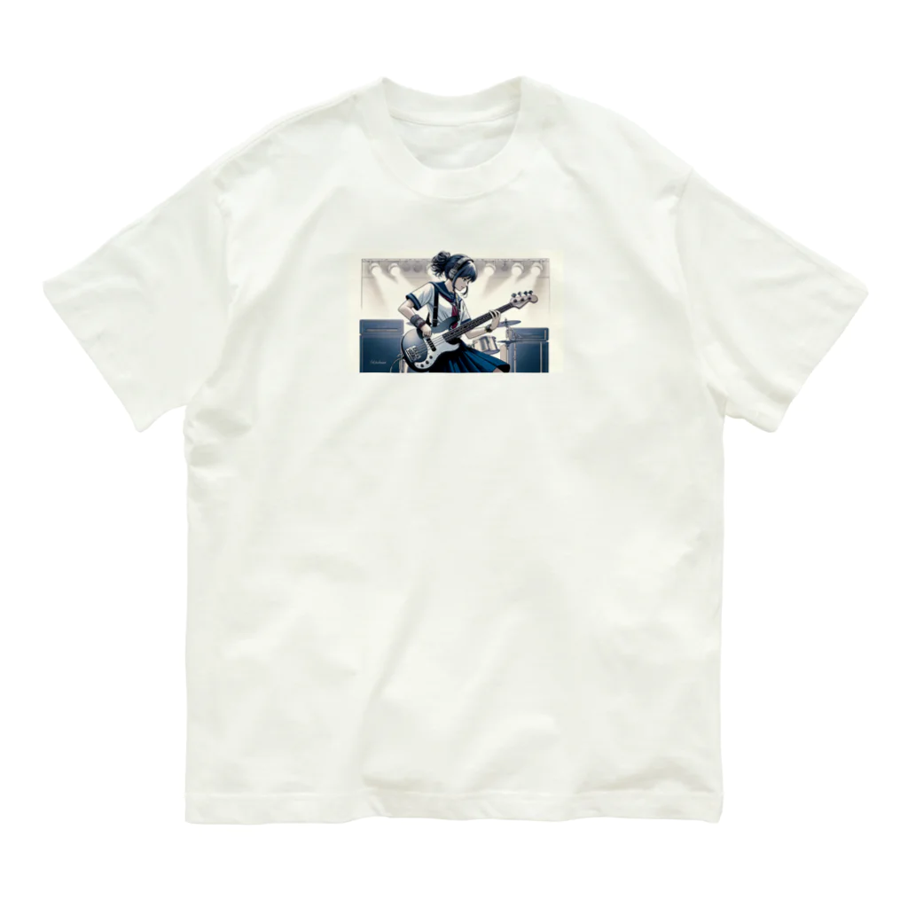 jiruchangのビリビリ！ノリノリ！ベースガール Organic Cotton T-Shirt