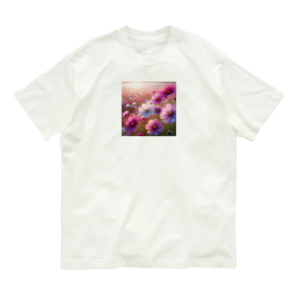 終わらない夢🌈の美しいコスモス💞 Organic Cotton T-Shirt