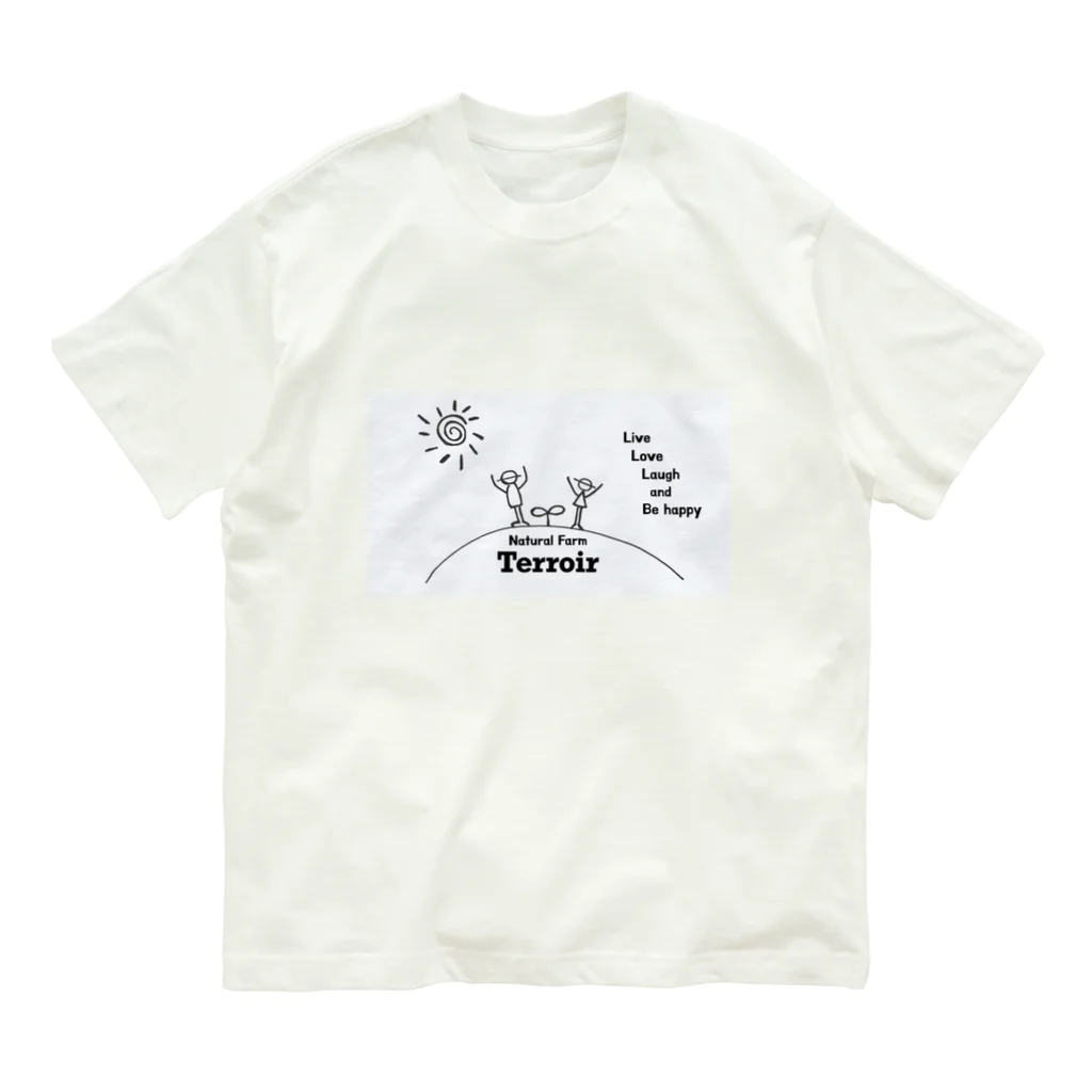 テロワールのLive,Love,Laugh and Be happy Organic Cotton T-Shirt