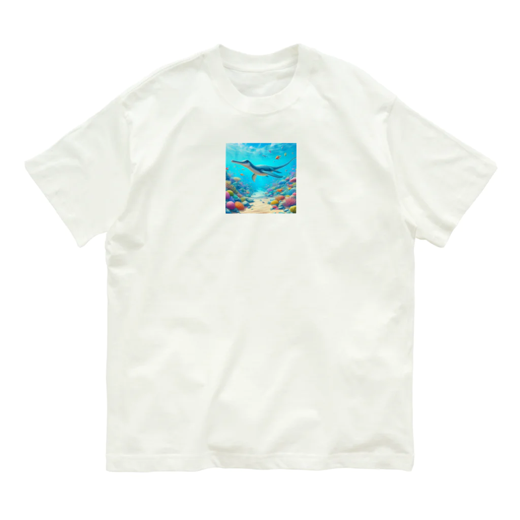 OTIRUBUTUBUTUのアクアぎょ オーガニックコットンTシャツ