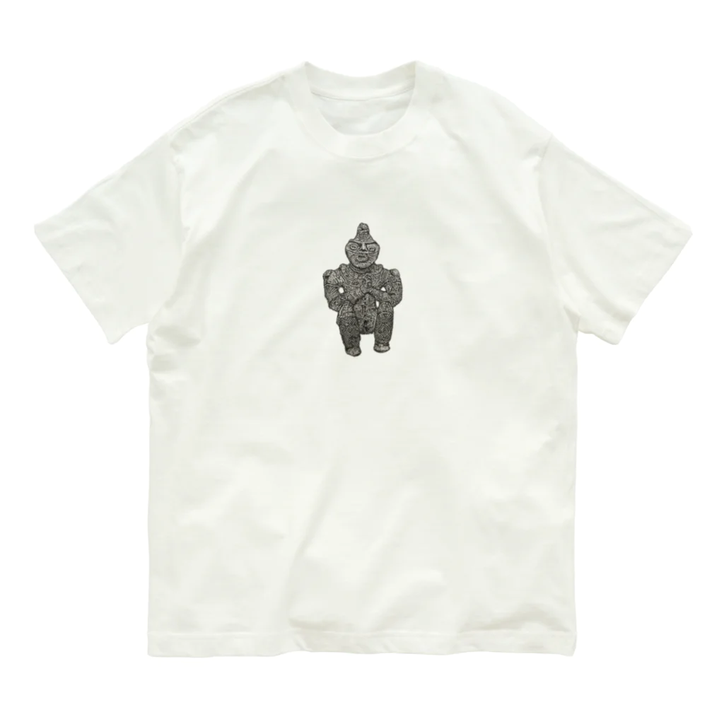 auwaの縄文合掌土偶さん Organic Cotton T-Shirt