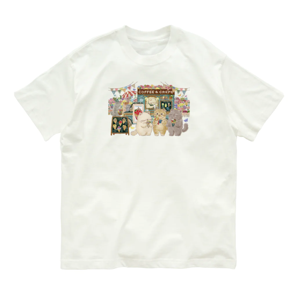 coeur.yu（クードットユー）うちの子さん企画グッズSHOPのコタさん　前面①背面③ Organic Cotton T-Shirt