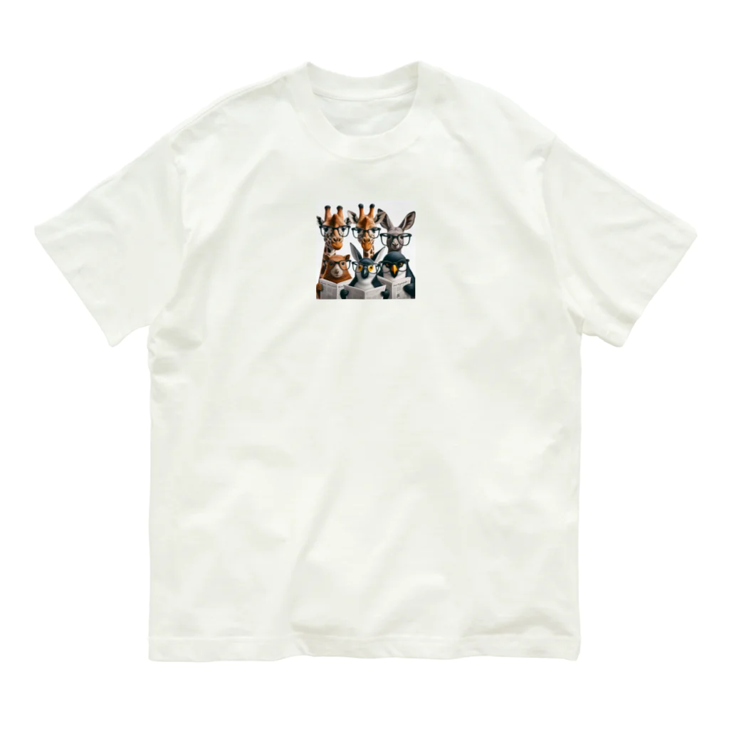 heart melts boxのリクルートアニマルズ オーガニックコットンTシャツ