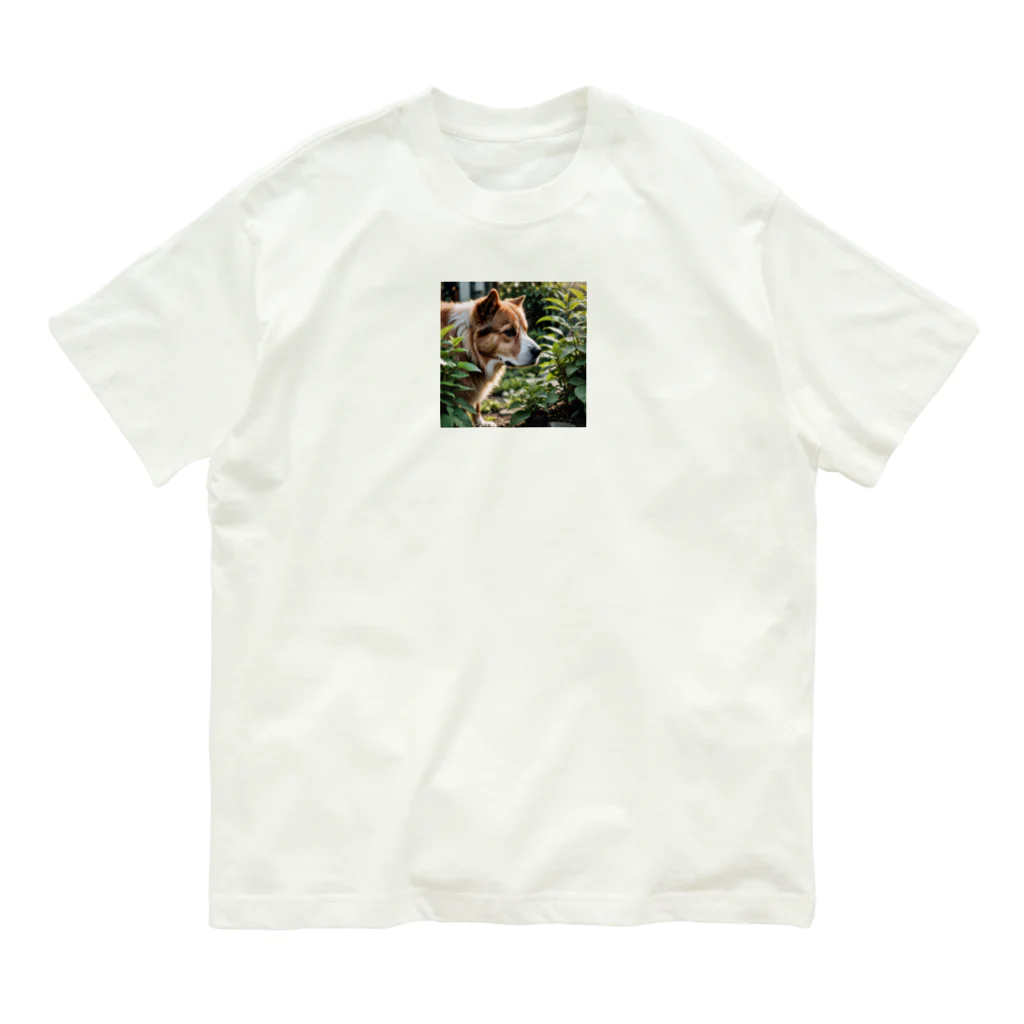 neeeeeeの草と犬 Organic Cotton T-Shirt